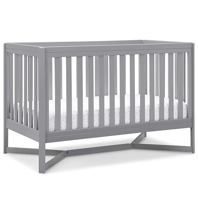 Delta Children Tribeca 4-in-1 Baby Convertible Crib, Grey