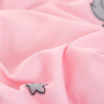 UOZZI BEDDING Bed in a Bag 7 Pieces King Size Unicorn Pink with Rainbow Star - Soft Microfiber, Reversible Bed Comforter Set (1 Comforter, 2 Pillow Shams, 1 Flat Sheet, 1 Fitted Sheet, 2 Pillowcases)
