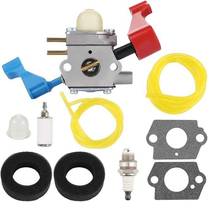 C1U-W12A Carburetor for Poulan FL1500 FL1500LE Leaf Blower C1U-W12B Gas Leaf Blower Carb Craftsman 952711486 530071629 with Filter Repower Kit Spark Plug