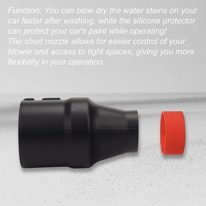 Car Drying Nozzle with Red Soft Tip Cover for Milwaukee M18 Fuel Single Battery Leaf Blowers Fits 2724-20 and 2728-20