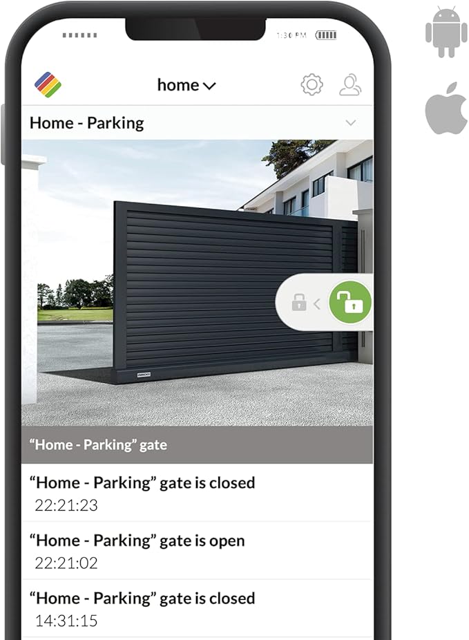 ismartgate Mini Smart gate Opener - Universal WiFi Remote Controller Compatible with Alexa, Google Home, IFTTT, iPhone, Android,Door Left Open Alert, Door Security Systems. No Hub Needed.