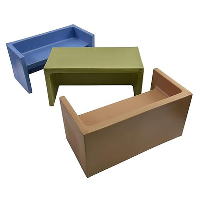 Children's Factory 3-in-1 Adapta-Benches for Kids, Flexible Seating Classroom Furniture, 3-Pack Kids Chair Set