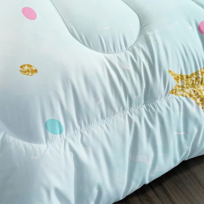 CVHOUSE Butterfly Bedding Set,Butterfly Comforter Twin,Butterfly Comforter Set for Girls Kids Teens,Butterflies Quilt Set with 1 Comforter and 2 Pillow Cases- 3 Piece