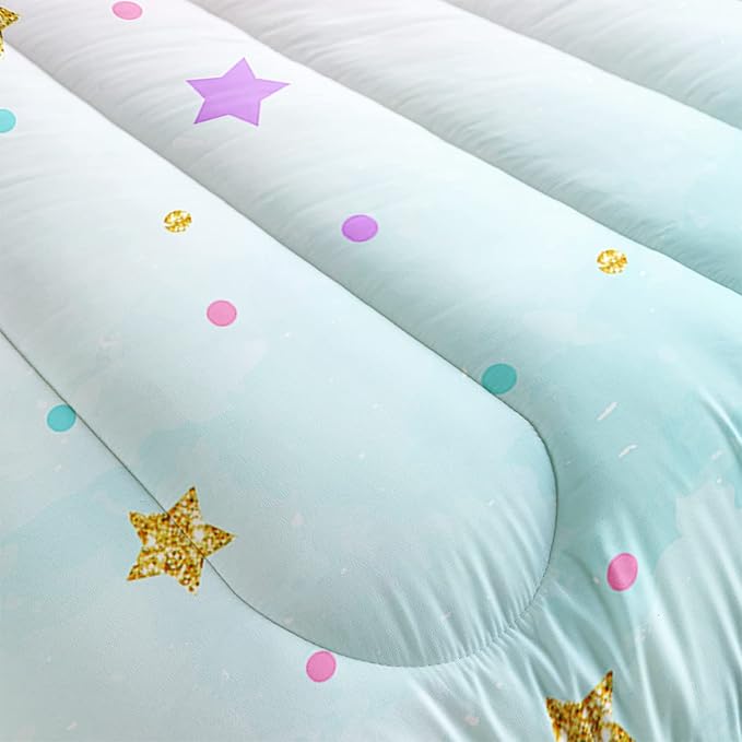 CVHOUSE Butterfly Bedding Set,Butterfly Comforter Queen,Butterfly Comforter Set for Girls Kids Teens,Butterflies Quilt Set with 1 Comforter and 2 Pillow Cases- 3 Piece