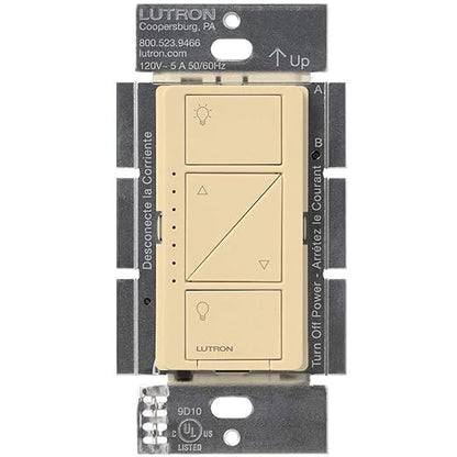 Lutron Caseta Original Smart Dimmer Switch (Lutron Smart Hub Required), for LED Lights, 150 Watt, Single-Pole/3-Way, No Neutral Required, PD-6WCL-IV 6-PACK, Ivory, 6 Pack