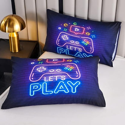 Kids Comforter Set for Boys,Gamer Bedding Sets for Boys,Teen Boy Comforter Set Full,Boys Full Bedding Set,Gaming Comforter Sets Including 1 Gaming Comforter&2 Pillowcases