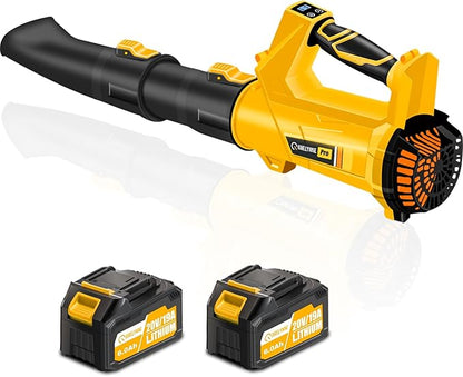 Leaf Blower Cordless Blowers for Lawn Care and 20V Electric Leaf Blower with 2 * 6.0Ah Battery Powered, Fast charger 540CFM/170MPH & 6 Speed Mode Adjustment