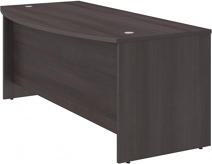 Bush Business Furniture Studio C Bow Front Desk, Computer Table for Home or Professional Office, 72W x 36D, Storm Gray