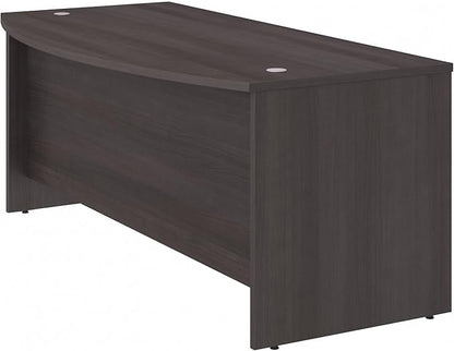 Bush Business Furniture Studio C Bow Front Desk, Computer Table for Home or Professional Office, 72W x 36D, Storm Gray
