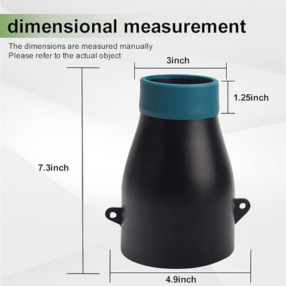 Car Drying Nozzle for Makita 18V LXT Leaf Blowers XBU03Z, XBU03SM1, DUB184Z, DUB184PT, DUB184PT2 - Contain Protective Silicone Band