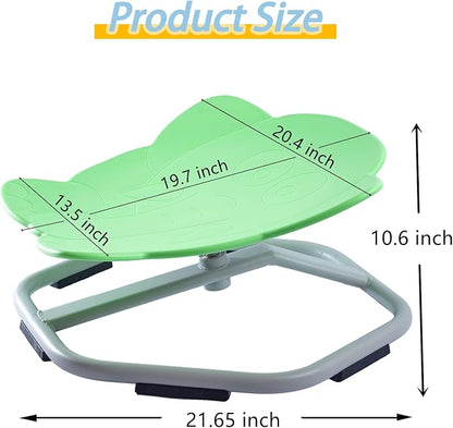 Autism Kids Swivel Chair, Spinning Chair for Kids Sensory, Kids Swivel Chair Sensory, Sensory Toy Chair, Carousel Spin Sensory Chair, Training Body Coordination (Light green)