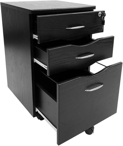 Techni Mobili Rolling Storage and File Cabinet, Espresso