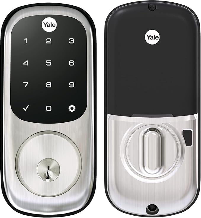 Yale Assure Deadbolt Lock with Touchscreen, Satin Nickel Digital Non-Connected Entry Door Lock with Electronic Keypad and Back-Up Key, ‎‎YRD226NR619