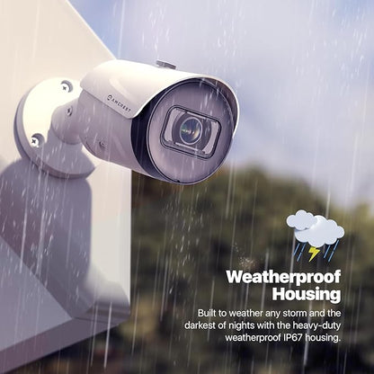Amcrest 4K (8MP) IP POE Camera, UltraHD Outdoor Bullet, 3840x2160, 98ft NightVision, 125° FOV, IP67, MicroSD (256GB), Human & Vehicle Detection, Tripwire & Intrusion, (IP8M-2496EW-AI-V3)