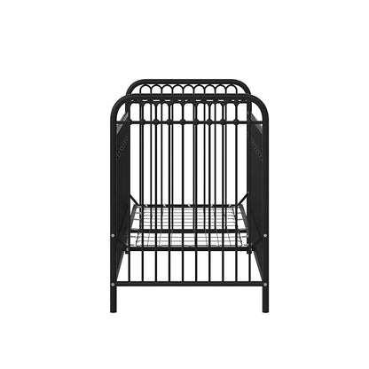 Little Seeds Monarch Hill Ivy Metal Baby Crib, Black