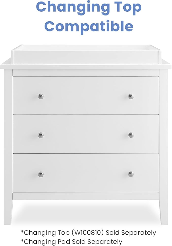 Delta Children Campbell Dresser, Bianca White