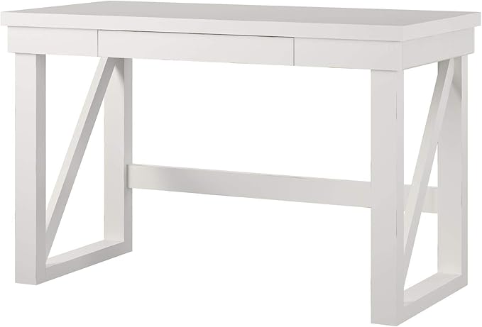 Ameriwood Home Crestwood, White Computer Desk,