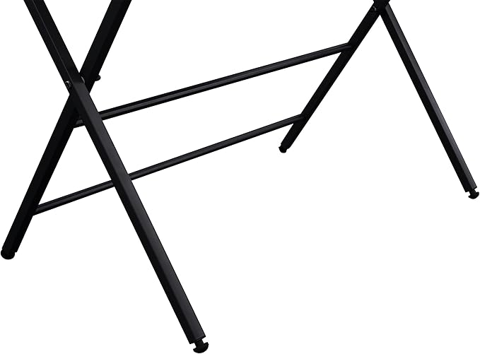 33" Foldable Computer, Space-Saving Compact Writing Desk, Folding Tray Mobile Workstation with Adjustable Levels Pads, Brown
