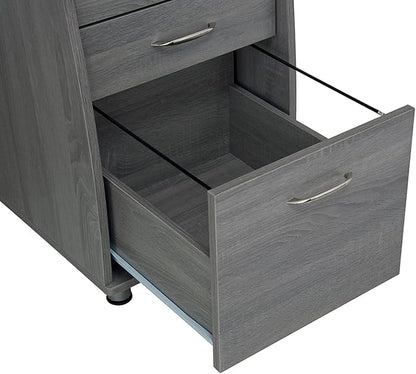 NicBex Laik-DW-00043-DX Desks, 47.5" W x 23.5" D x 30" H, Gray
