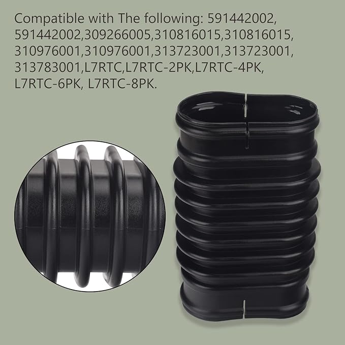 580473001 Replacement Flex Tube for Ryobi RY38BP 38cc backpack blower and Ryobi 40 Volt Blower Models RY40404NV, RY40440, RY40404 - for Ryobi leaf blower parts