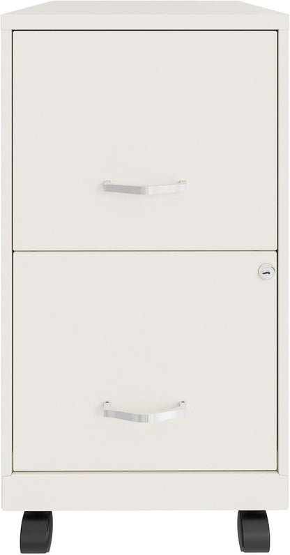 LYS SOHO File/File Mobile File Cabinet, White