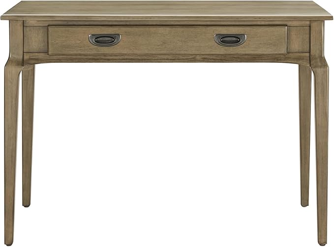 Leick Home 22400-GR Stratus Laptop Computer Desk with Drop Front Keyboard Drawer, Smoke Gray