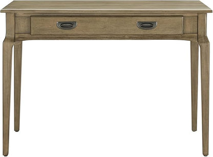 Leick Home 22400-GR Stratus Laptop Computer Desk with Drop Front Keyboard Drawer, Smoke Gray