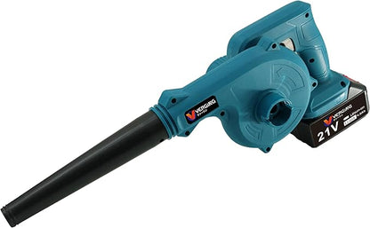 Electric Cordless Leaf Blower 21V, Leaf blower Dual Function Blowing and Vacuuming, with 2 x 4.0AH High Capacity Batteries, Leaf Blower Cordless Effortlessly Clears Blowers for Lawn Care