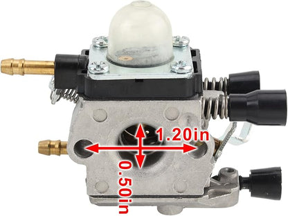 BG55 Carburetor for BG45 BG65 BG85 BG55 Blower for C1Q-S68,C1Q-S68G,C1Q-S68D, C1Q-S68E, C1Q-S64 Carburetor Carb with Air Filter Fuel Filter Spark Plug Muffler Stub Spark Arrestor