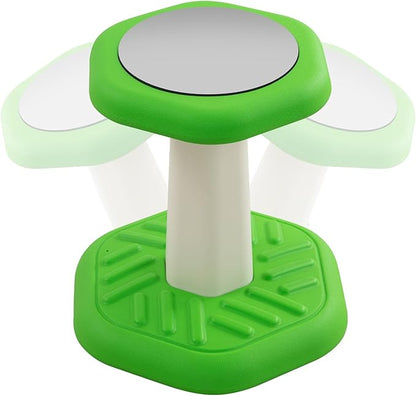 Kids Wobble Stool Chair Seat, Flexible Classroom Seating Improves Focus, Posture & Helps ADHD/ADD. Wobble Stools for Classroom Seating, Ages 3-8, Blue+Green