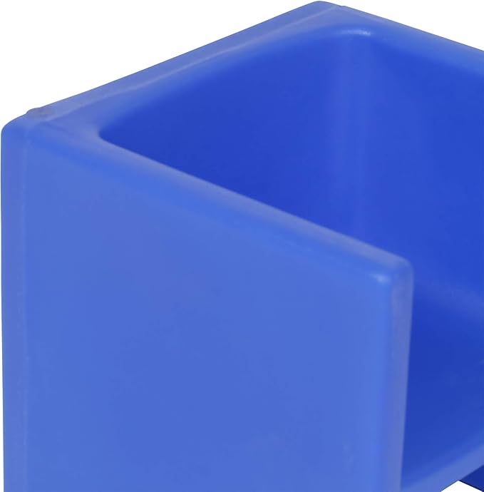Children's Factory 3-in-1 Cube Chair for Kids, Flexible Seating Classroom Furniture, 1-Pack, Blue