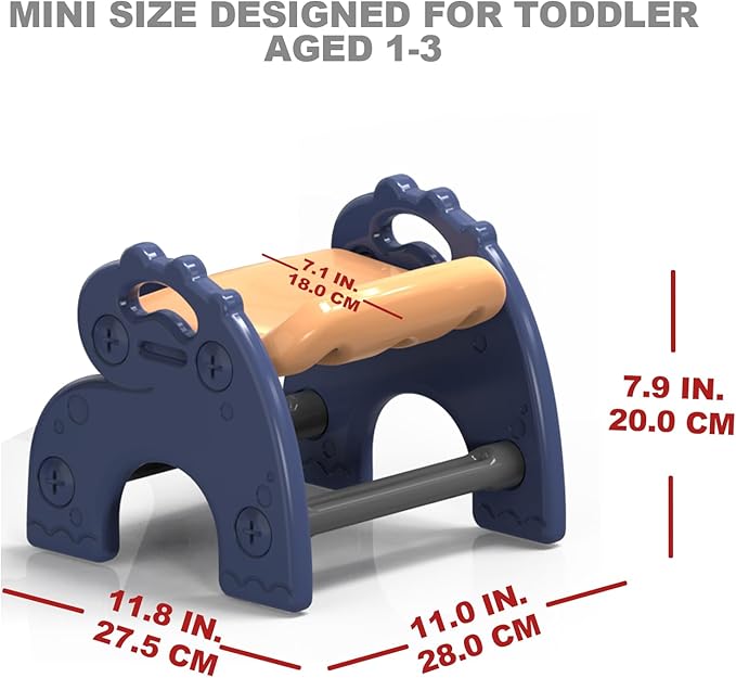 Mini Plastic Stool for Toddler, Small Kids Activity Chair & Seat for Bathroom Bedroom Living Room, Mini Portable Chair for Kids Aged 1-3, Indoor & Outdoor Use