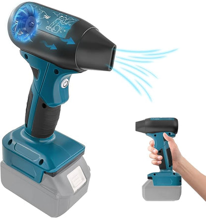 Mini Jet Blower Portable Violent Turbo Fan for Makita 18V Battery, 4-Speed Wireless High Speed Handheld Fan, for Computer Key Board Cleaning,Hair Drying,Camping,Outdoors,Car (No Battery)