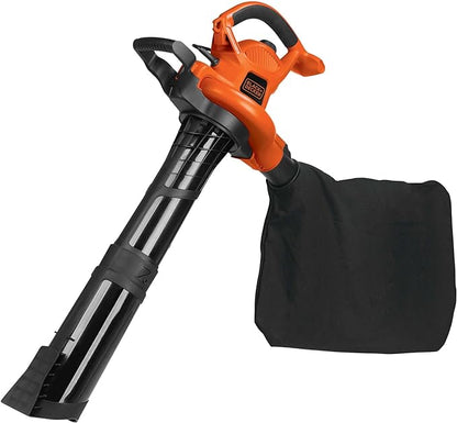BLACK+DECKER Leaf Blower & Leaf Vacuum, 3-in-1, 12-Amp, 250-MPH, 400-CFM (BV6000)
