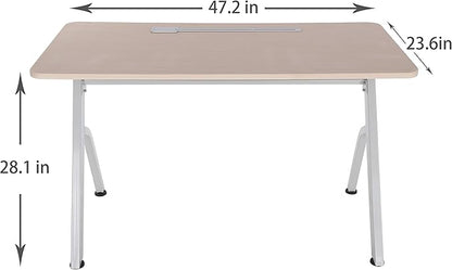 ApexDesk 47" Computer Desk, Modern Simple Style Desk for Home Office, Study Student Writing Desk - Oak