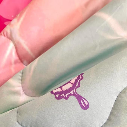 Girls Butterfly Comforter Set Bed in A Bag Twin Size 7 Piece 3D Purple Bedding Comforter Bed Set with Pillow Shams, Flat Sheet, Fitted Sheet, Pillowcases All Season