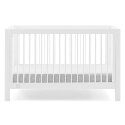 Delta Children babyGap Charlie 6-in-1 Convertible Crib + Brannan Bear Bookcase with Bins + Brannan Bear Wall Shelf with 4 Hooks, Bianca White (Bundle)