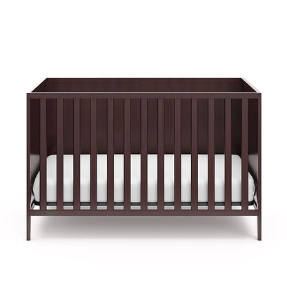 Graco Theo 3-in-1 Convertible Crib (Espresso) - GREENGUARD Gold Certified, Converts to Toddler Bed & Daybed, Fits Standard Full-Size Crib Mattress, 4 Adjustable Mattress Heights