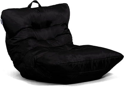 Big Joe Roma Bean Bag Chair, Black Smartmax, Durable Polyester Nylon Blend, 3 feet