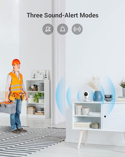 EZVIZ Indoor Security Camera 1080P, Motion Alert, Night Vision, Baby/Pet/Elder Monitoring, 2-Way Talk, Compatible with Alexa Google (C2C)