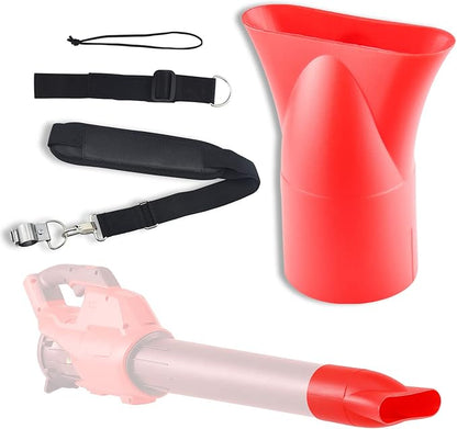 Leaf Blower Flat Nozzle for Milwaukee M18 2724-20 2724-21 Fuel Leaf Blower, Quick Drying Cleaning Other uses, Designed Positioning Ring Inside The Nozzle The Easier Installation (Red)