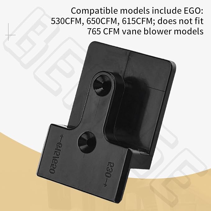 Blower Wall Mount/Mounting Bracket for EGO Vane Blowers, Fits Models 530CFM 615/650CFM, Two Mounting Methods, W/Screws, Does Not Fit 765 CFM Vane Blower Models