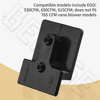 Blower Wall Mount/Mounting Bracket for EGO Vane Blowers, Fits Models 530CFM 615/650CFM, Two Mounting Methods, W/Screws, Does Not Fit 765 CFM Vane Blower Models