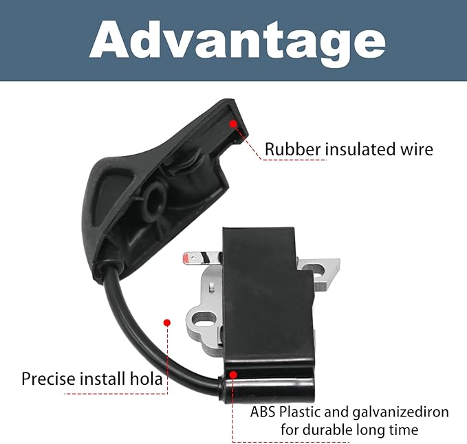 4241 400 1320 Ignition Coil Replacement for Stihl BG56 BG56C SH56 BG86 BG86C SH86 Blower, 4241-400-1320 42414001320 Ignition Coil Module