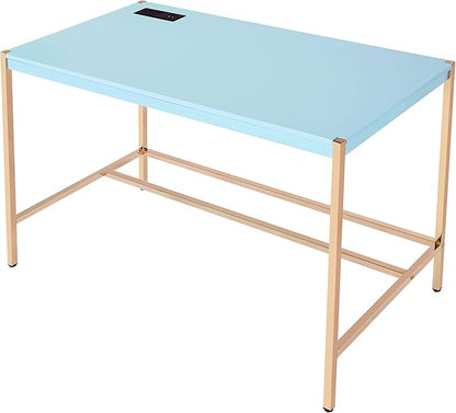 NicBex Laik-DW-00065-DX Desks, 42" W x 20" D x 30" H, Baby Blue