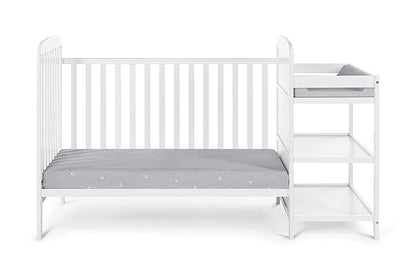 Suite Bebe Ramsey 3 in 1 Convertible Crib and Changer in White