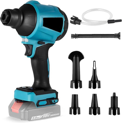 Cordless Dust Blower for Makita 18V Battery, 50000RPM Brushless Motor High Volume Compressed Air Duster for Computer Keyboard, Garage, Sawmill Room, Camping BBQ, Wood Workshop Cleaning(Tool Only)