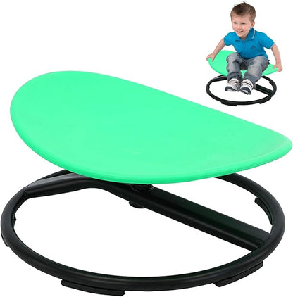 Sit and Spin Spinning Chair for Kids,Kids Swivel Sensory Chair,Sensory Spin Chair Seat Activity Toy for Kids,Training Body Coordination,Metal Base Non-Slip Wobble Chair Sitting Comfortably