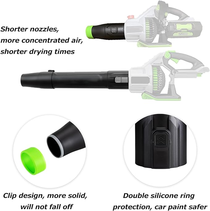 Car Drying Nozzle for EGO Blower - Perfect Attachment for EGO Leaf Blower Drying (1 Pack，for EGO Power+ 530/575/580/585/615/650/765 CFM Blower, no tool)