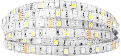 BTF-LIGHTING 5050 RGBW RGB+Cool White(6000K-7000K) 150RGB+150White LED Tape Light 5m 16.4ft 60LED/m Multi-Colored IP65 10mm Width FPCB DC12V for Bedroom Home Decoration(No Adapter or Controller)